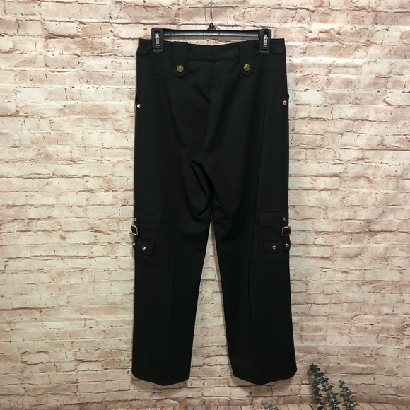 St. John Collection Size 6 Black Cargo Pants EUC - Picture 7 of 8